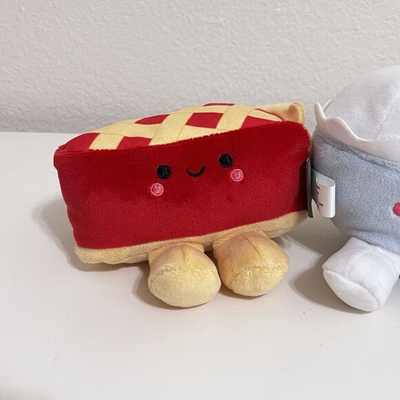 Hallmark Better Together Cherry Pie and Ice Cream Magnetic Plush Pair Set w/ TAG - Picture 2 of 11